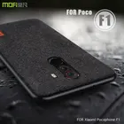 Чехол Pocophone F1 для Xiaomi Pocophone F1 MOFi, чехол из ткани, чехол Poco F1 Global с силиконовым краем и полным покрытием, Матовые чехлы
