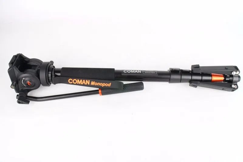 Coman KX3232 Алюминиевый сплав штатив Видео монопод с жидкой головкой+ 3 фута поддержка Unipod держатель для Canon sony Nikon DSLR