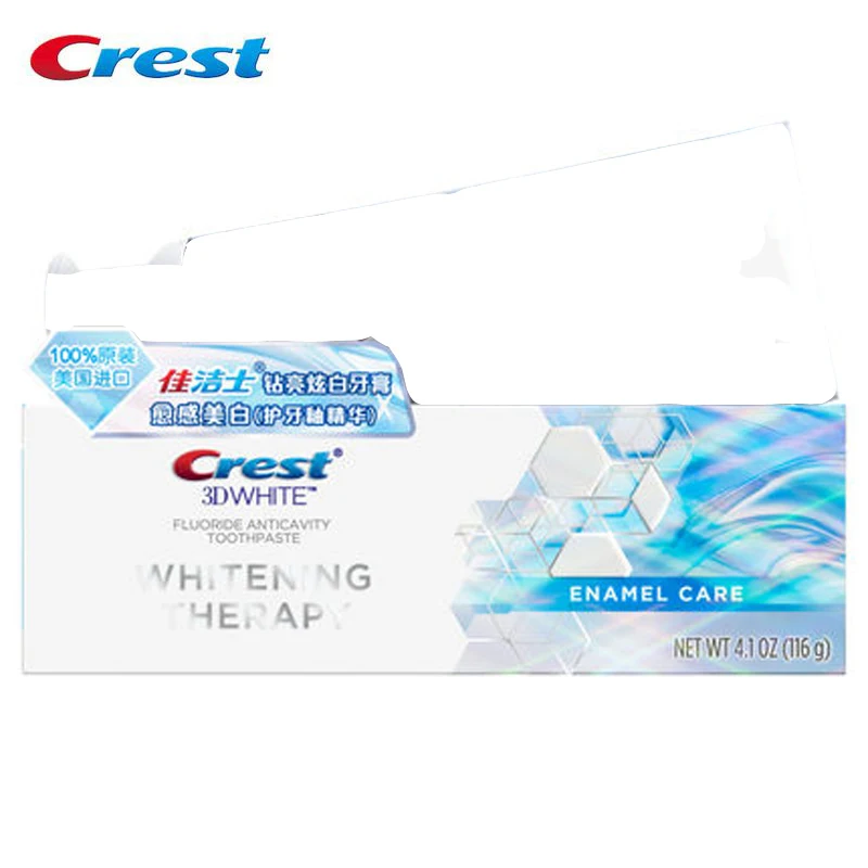Crest 3D белая эмалированная зубная паста отбеливающая терапия зубные пасты нежный