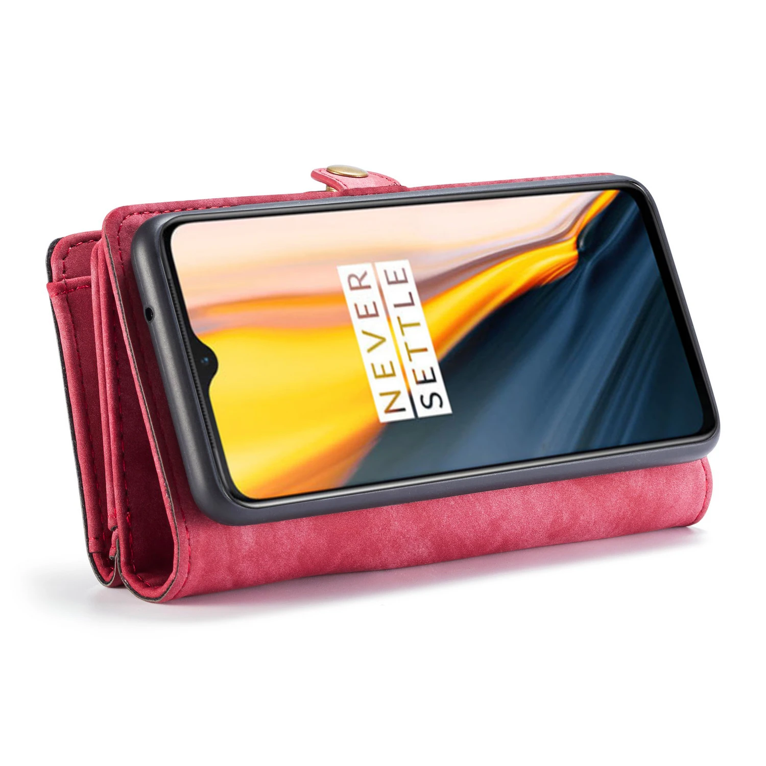 Для OnePlus 7 Pro Чехол Флип кошелек Роскошный кожаный чехол для телефона One Plus 2 in1