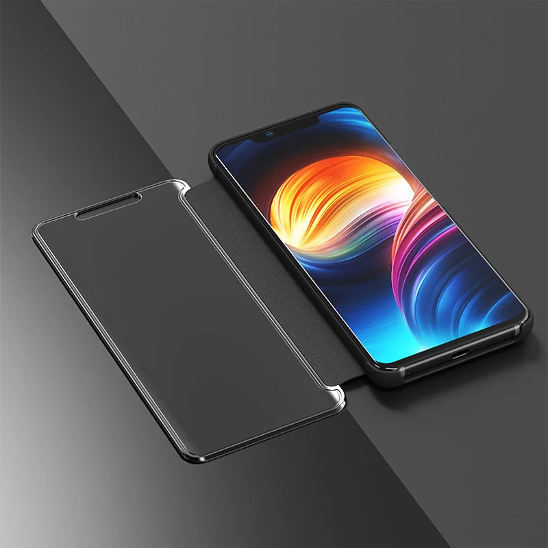 Прозрачный зеркальный чехол для телефона Huawei Mate 9 10 20 Pro Honor 8 Lite 8X Max Note10 откидной