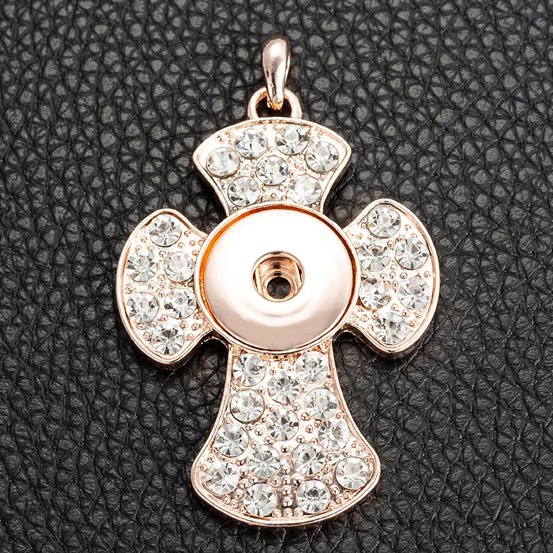 Новое розовое золото/серебро крест оснастки ювелирные изделия металлические