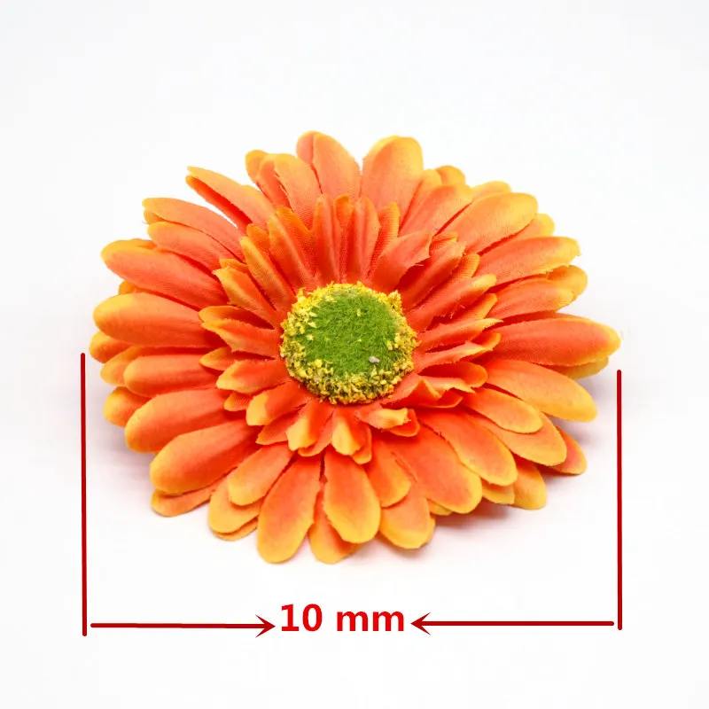 5 шт./лот 10 см гербера Шелковый цветок Подсолнух тюльпан венок заколка для цветов