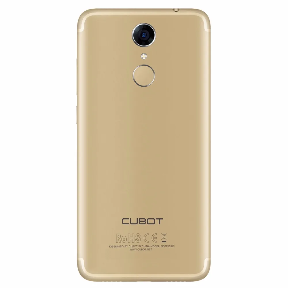 CUBOT Note Plus 3 ГБ + 32 Идентификация отпечатков пальцев 5 2 дюймов Android 7 0 MTK6737T