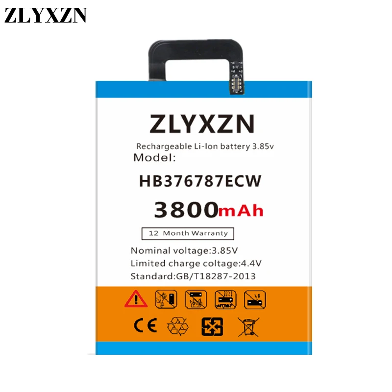 High capacity battery 3800mAh Phone Battery HB376787ECW For Huawei honor V8 Replacement Batteries | Мобильные телефоны и