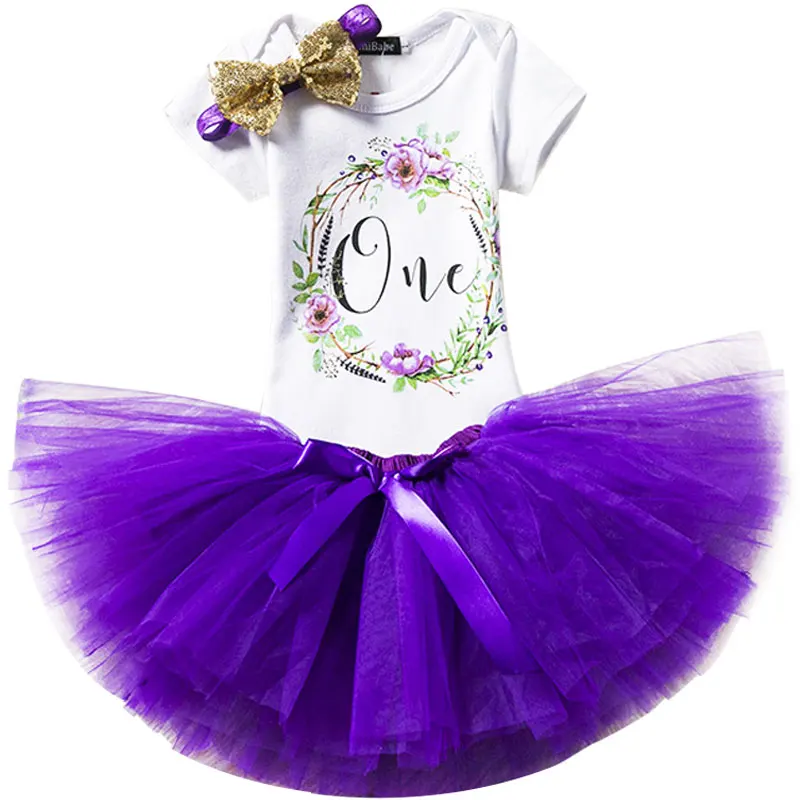 До 1 года Одежда для дня рождения платье малышки летнее маленьких девочек одежда