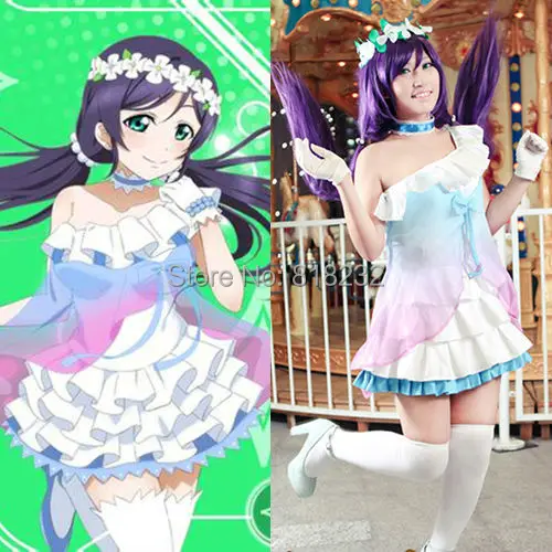 Шифоновая футболка с надписью Love Live Yume no Tobira Dreams Gate Nozomi Tojo Униформа наряд аниме