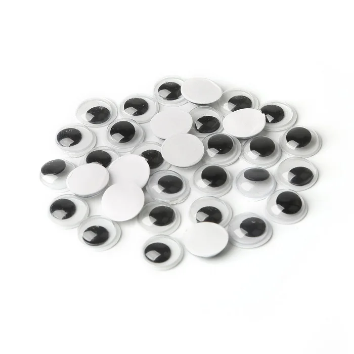 10mm 200pcs 4-24 мм самоклеющиеся шатающиеся гуглые глаза для одежды Скрапбукинг мягкие Аксессуары для игрушечной куклы DIY товары для рукоделия - Цвет: 10mm 200pcs