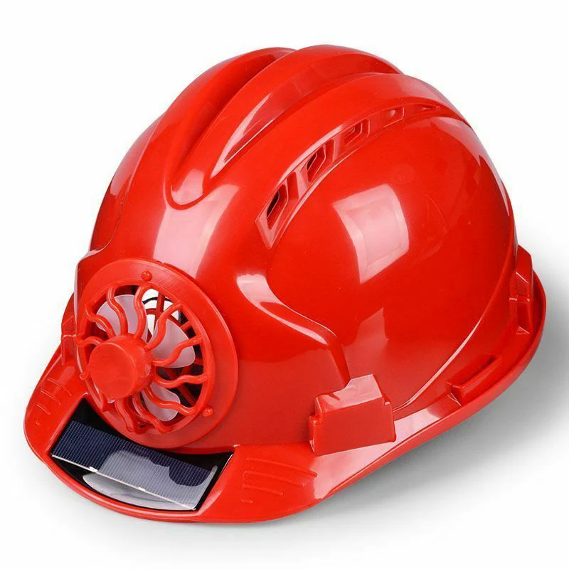 

Economical Solar Fan Working Helmet Adjustable Ventilation Sunscreen Waterproof Architecture Worker Cap ds99