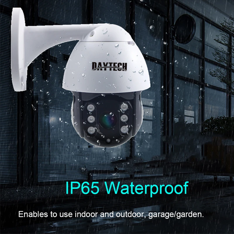 Камера видеонаблюдения DAYTECH 1080P wi fi IP водонепроницаемая для улицы ONVIF 2 мп сеть P2P