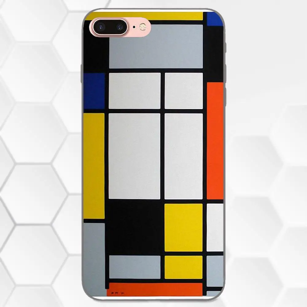 ТПУ для Samsung Galaxy A3 A5 A6 A6s A7 A8 A9 Star Plus 2016 2017 2018 абстрактное искусство Piet Mondrian|Бамперы| |