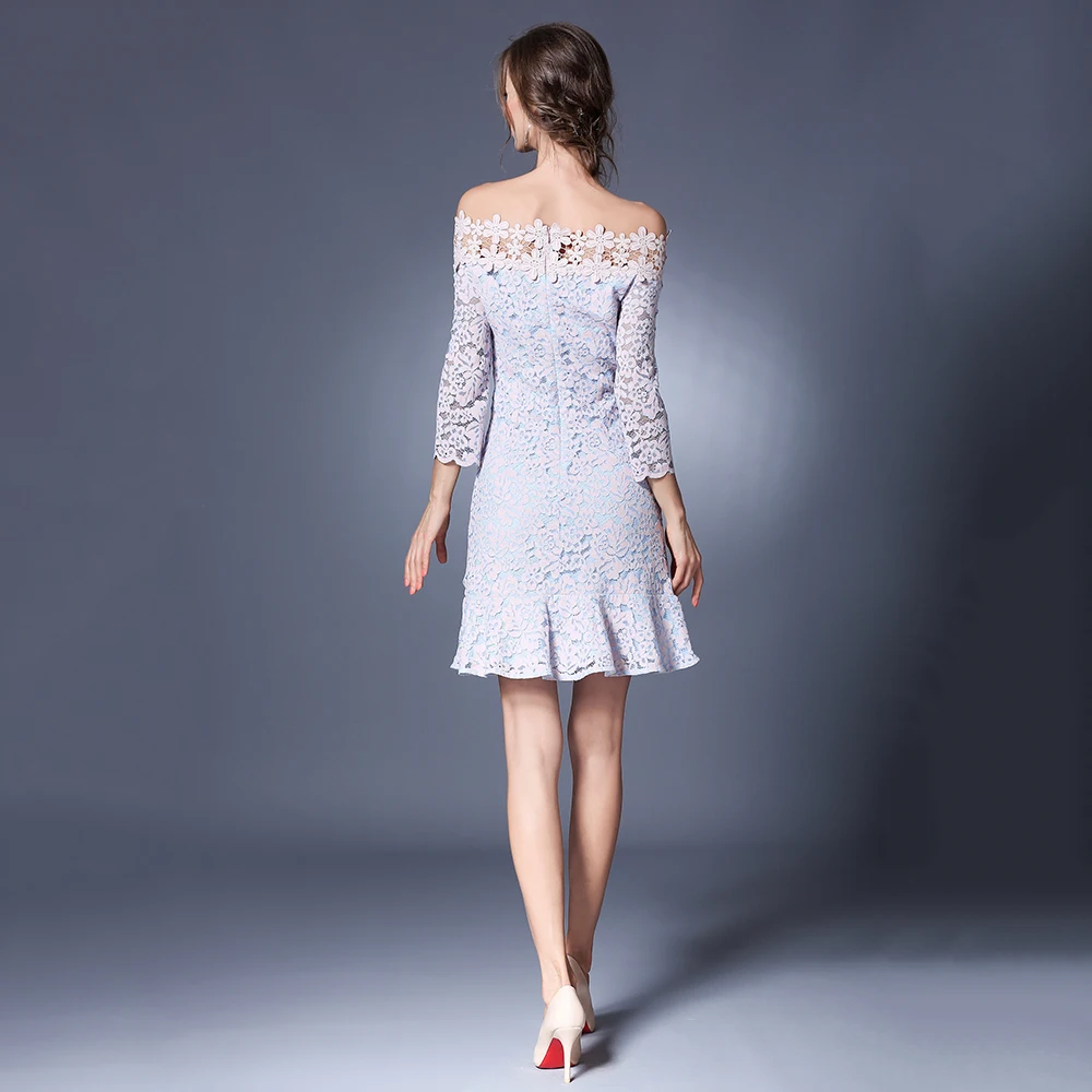 Новинка 2017 года стильное платье милые Для женщин Vestido Сексуальная Слэш Средства