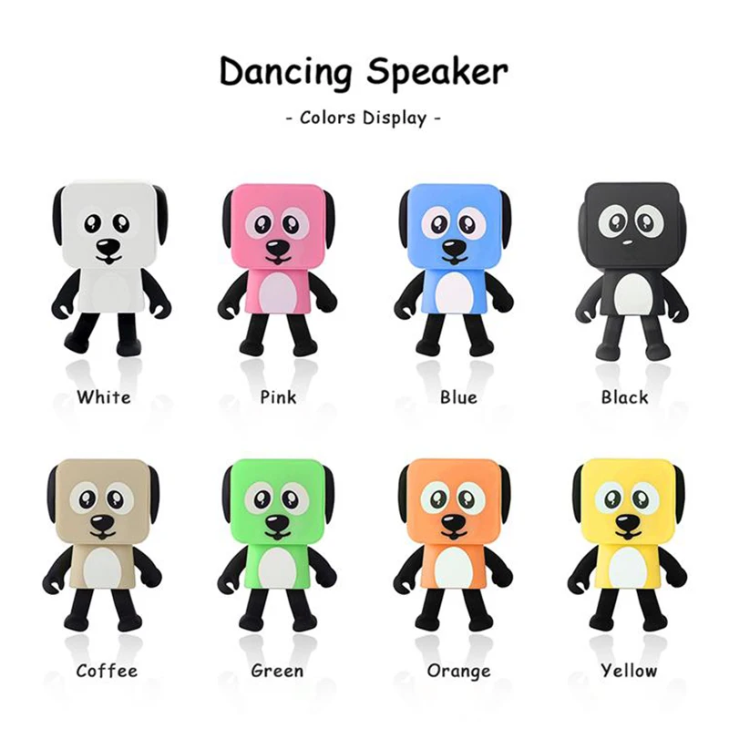 30 шт./лот 2018 Mini Super Cut Smart Dance Robot Dog Bluetooth динамик портативные колонки для детей в