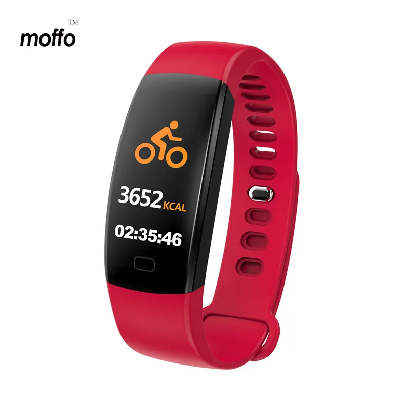 Moffo Smart Bracelt датчик сердечного ритма цветной экран удлиненная