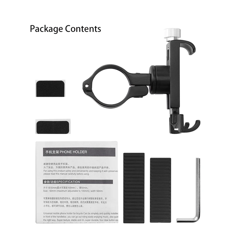 ROCKBROS велосипедный держатель для телефона из алюминиевого сплава Регулируемый