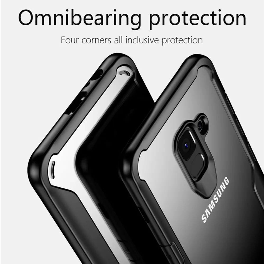 For Samsung Galaxy S8 S9 Plus Note 8 9 Full Cover Case Silicone Clear Armor J3 J5 J7 2017 Pro J4 J6 J8 A5 A7 A6 A8 A9 2018 |