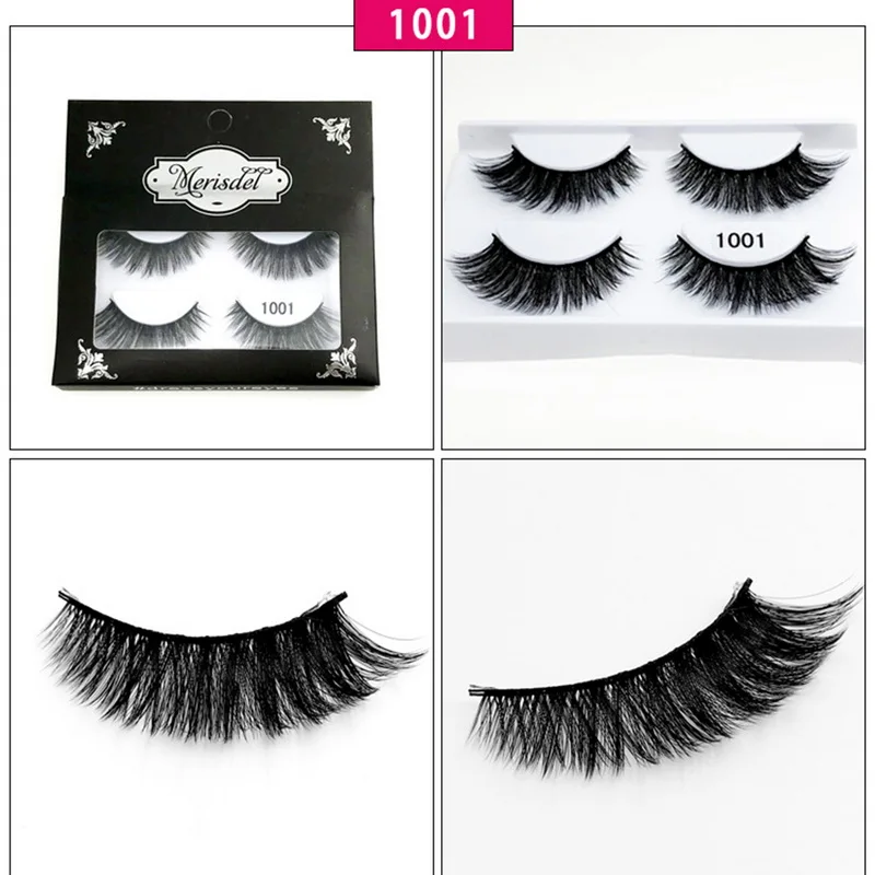 Женские объемные норковые ресницы для наращивания ресниц 2 пары натуральных