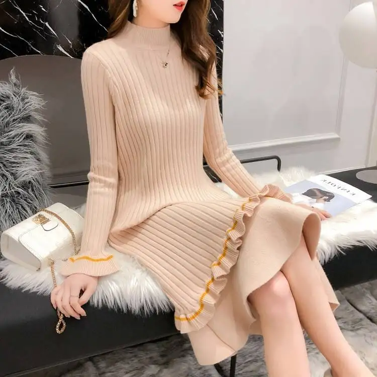 Женское трикотажное платье с оборками модельное дизайнерское праздвечерние