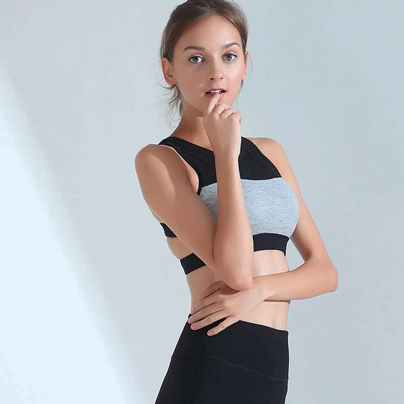 Для женщин Sports Active бюстгальтер Топ для занятий йогой бесшовные Беспроводной