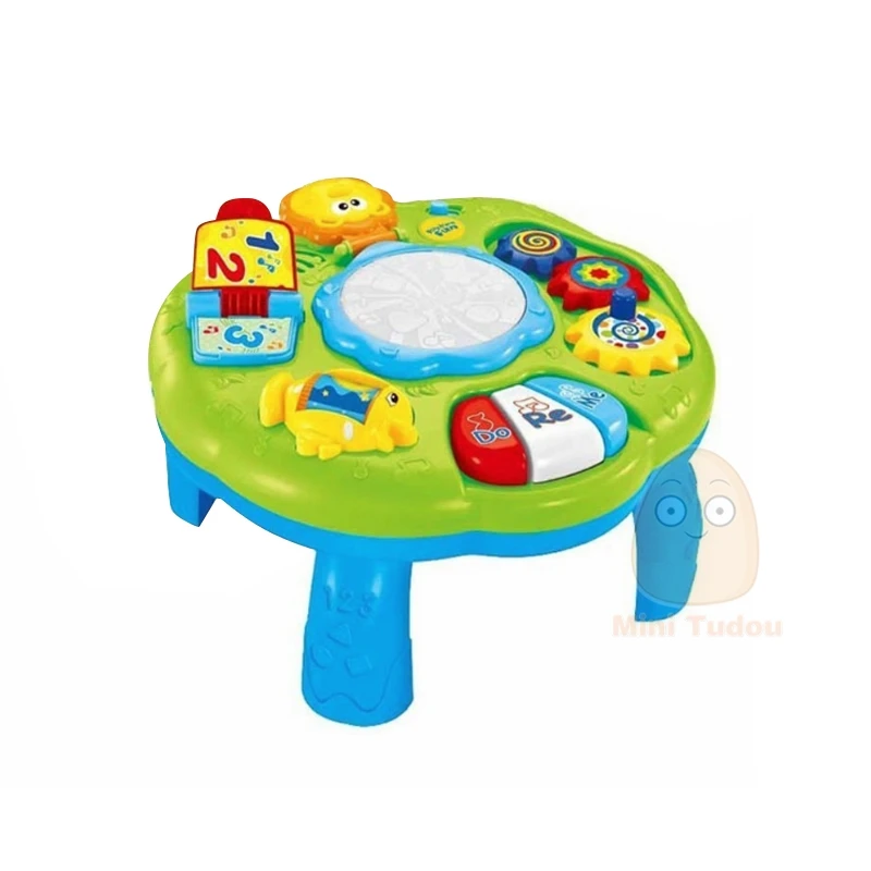 Hand Drum Музыкальный стол детские игрушки обучающая машина обучающая игрушка Музыкальный обучающий стол игрушка музыкальный инструмент для малышей 6 месяцев - Цвет: Hand Drum