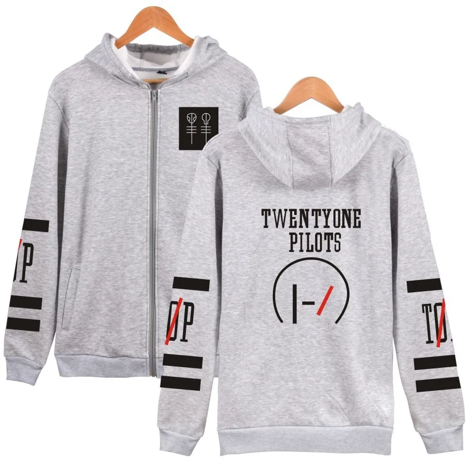 Мужские и женские толстовки ZOGAA Twenty One Pilots в стиле хип-хоп с музыкальным символом