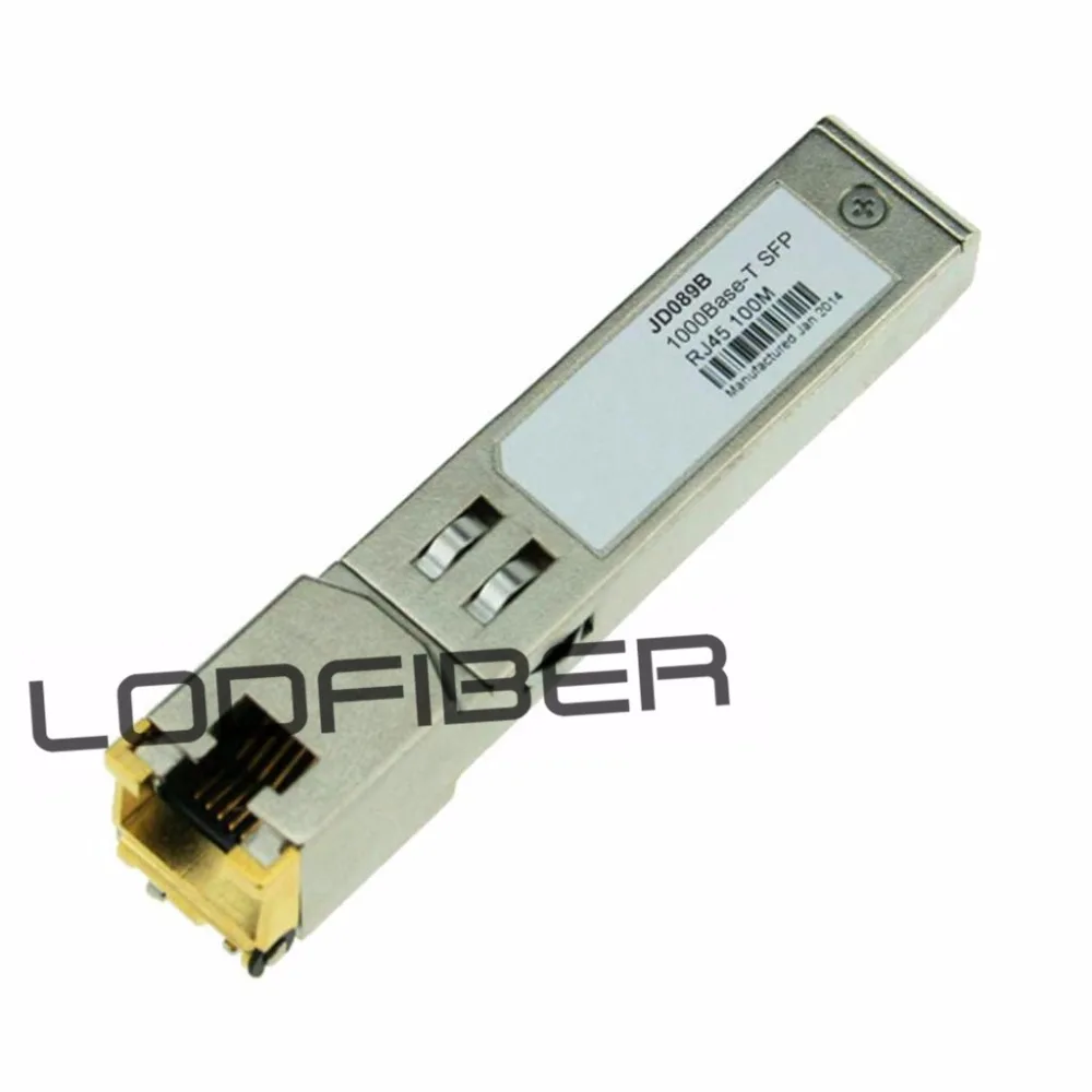 

JD089B совместимый 1000BASE-T SFP медный RJ-45 100 м трансивер