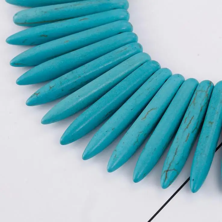 Ленточки синий камень золото шарик Титан Нержавеющая сталь Цепочки и ожерелья