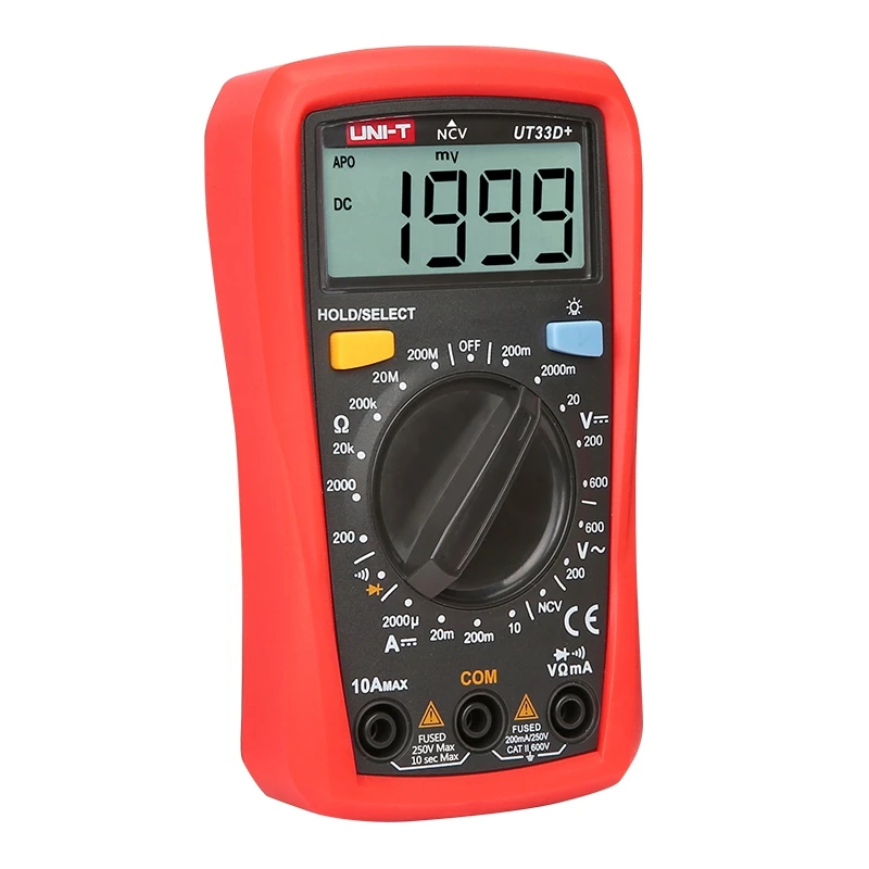 Цифровой мультиметр UNI T UT33D + 1999 отсчетов AC/DC|digital multimeter|uni-t ut33dmultimeter digital |