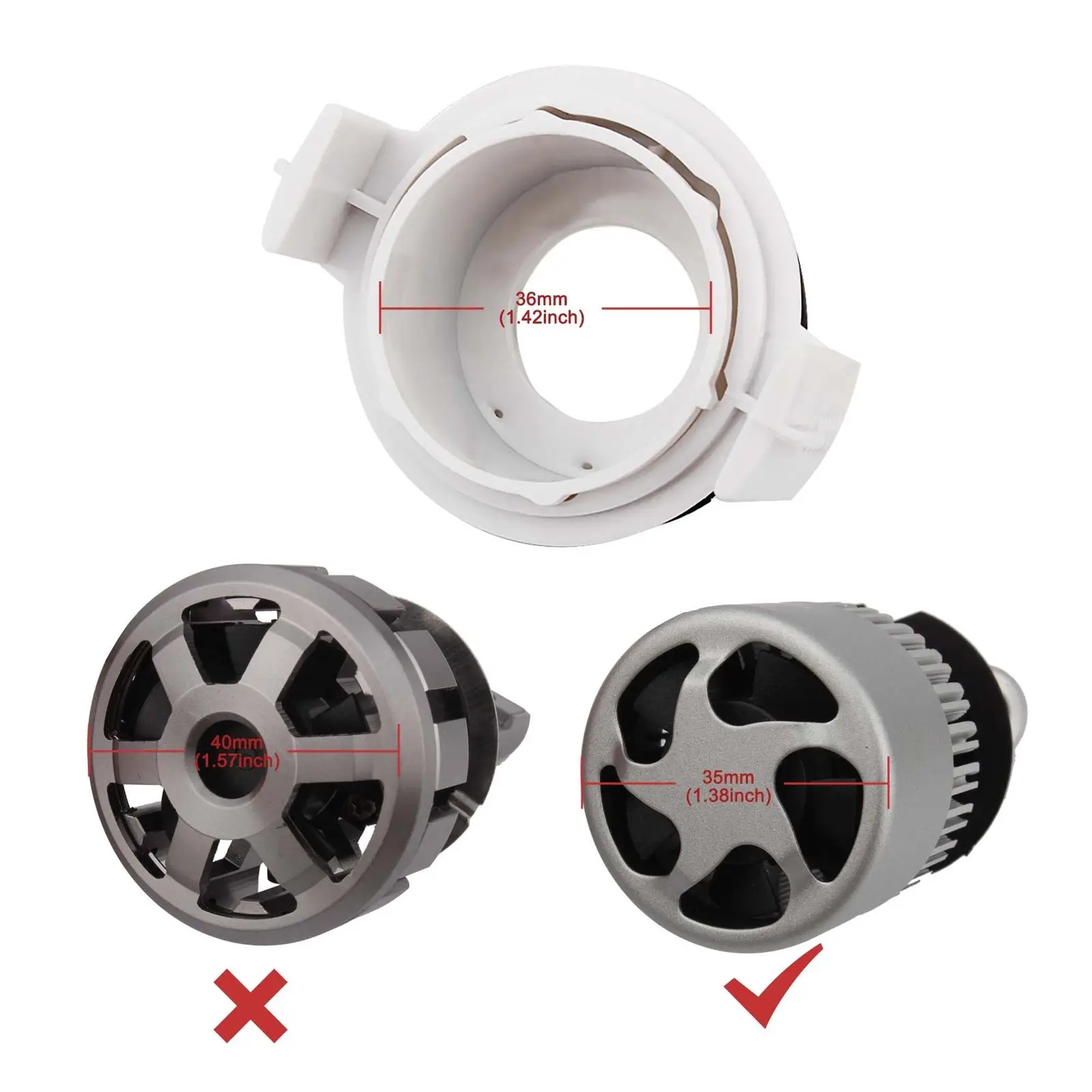 2pcs H7 HID Xenon Ligth преобразования лампы держатель адаптеры для BMW E46 3 серии|Кабели и