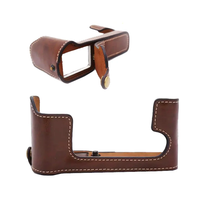 Чехол сумка из искусственной кожи для камеры нижняя крышка подходит Fujifilm Fuji X E1 E2