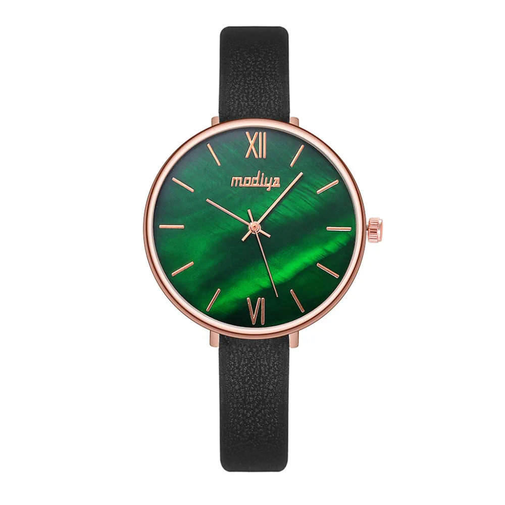 Vogue Luxe Montres Femme новый модный дизайн тонкий ремень перламутровые зеленые женские