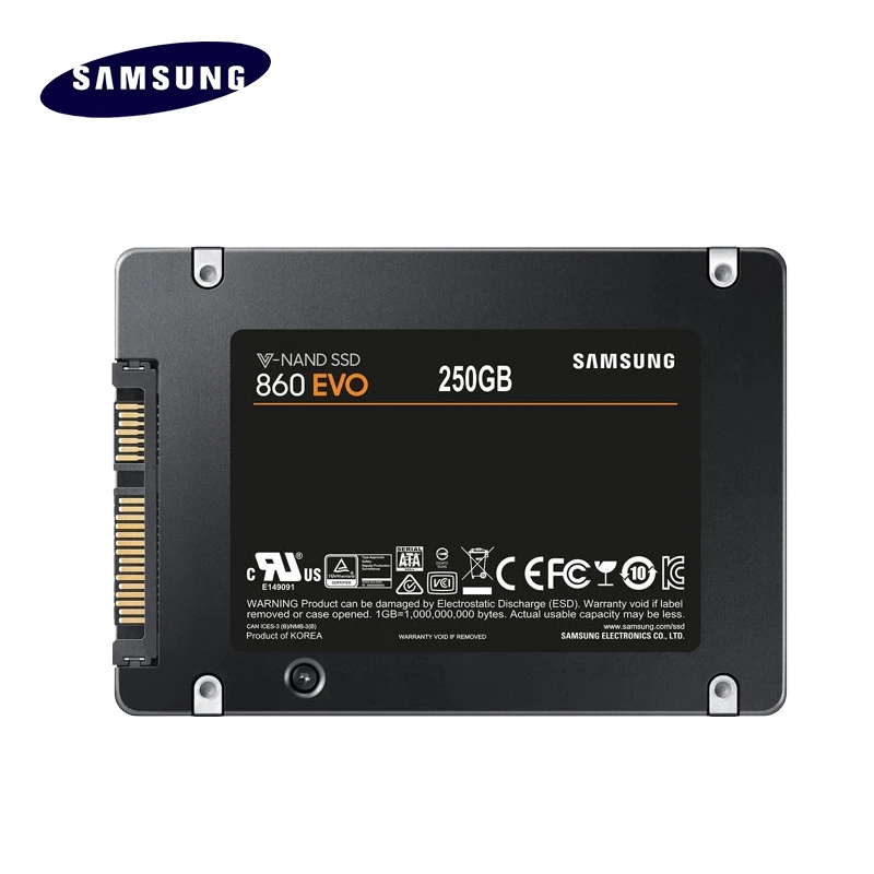 100% Samsung SSD 860 EVO 250 500 1 SATA III 2, 5 2, 5