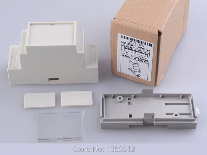 4 шт./лот din-рейка корпуса дешевые маленькие пластиковые pcb контроллер коробка