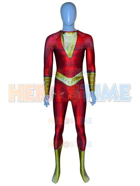 Костюм для косплея Shazam костюм супергероя из спандекса с 3D принтом Хэллоуина