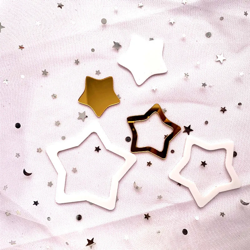 OUDIROSE акриловые украшения для торта Многоцветный Звезда счастливое украшение