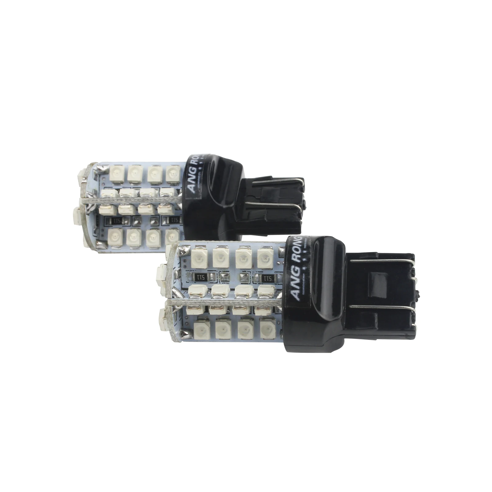 ANGRONG 2X красная 580 7443 W21/5W 582 лампа SMD 40 Светодиодный Боковой индикатор задний стоп