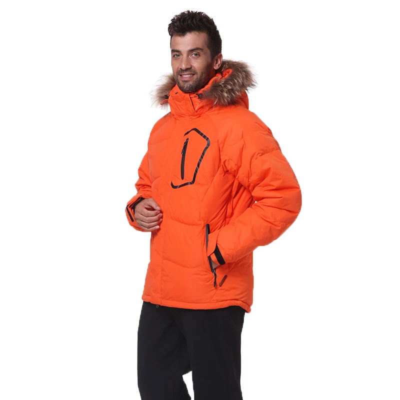 2022 Winter Men Down Jacket Warm Down Coats Hooded Real Raccoon Fur Winter Jacket Men Waterproof Windproof Man Jackets Outwear