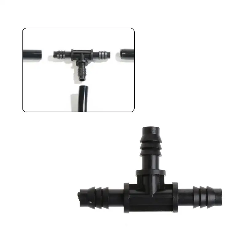 Пластиковый Т-образный шланг с зазубриной 3 канала 8 мм 5 шт. | Дом и сад