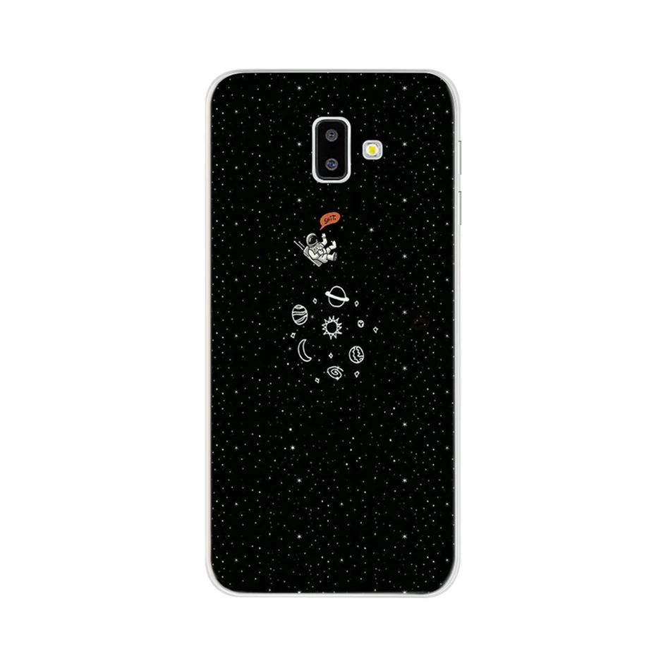 Розовый Чехол для samsung J4 J6 Plus J8, чехол из ТПУ, силиконовый мягкий чехол для телефона, чехол для samsung Galaxy J4 J6 Plus, чехол - Цвет: Розовый