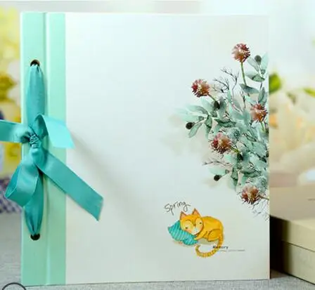 200 Страницы фотоальбом | крестины рождения Крещение Babyshower подарок - Цвет: Зеленый