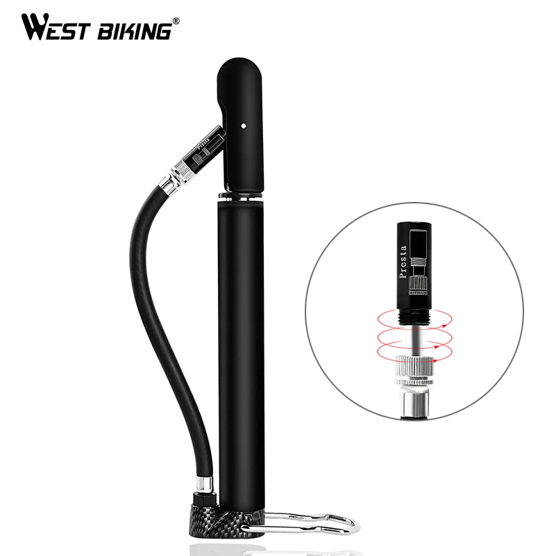 WEST BIKING ножной велосипедный насос 100Psi портативный велосипедные аксессуары Presta