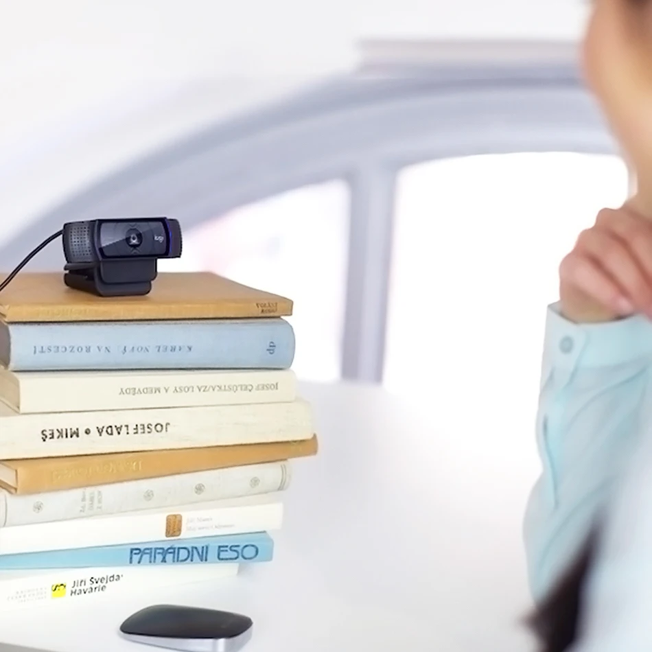 Веб-камера logitech HD Pro C920e, широкоформатный видеозвонок и запись, камера 1080 p, веб-камера для настольного компьютера или ноутбука, обновленная версия C920