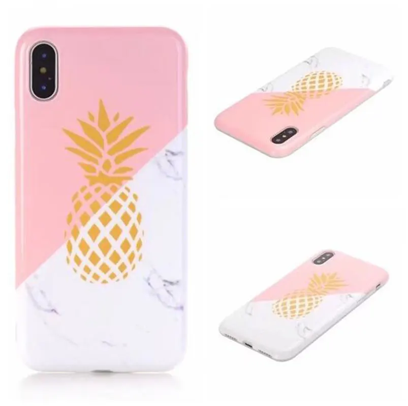 Чехол IMD из ТПУ с мраморным камнем для iphone 6 6s 6/7/8 plus X Цветной силиконовый чехол