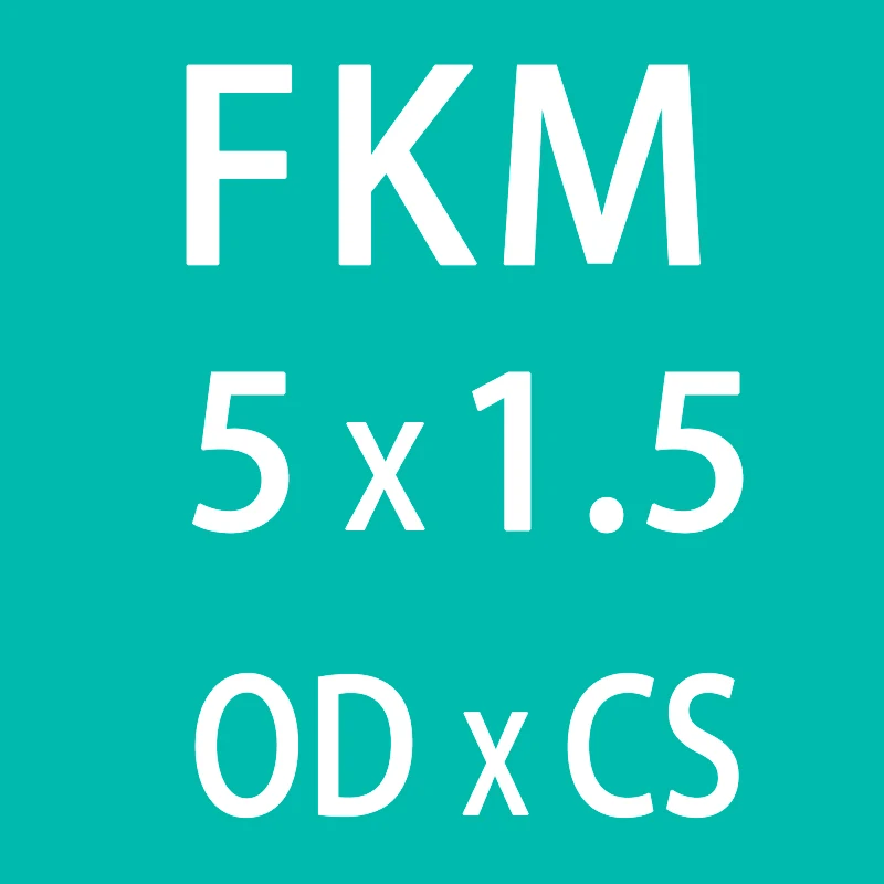 10 шт./лот резиновое кольцо зеленый FKM уплотнительные кольца уплотнения 1,5 мм толщина OD5/5,5/6/6,5/7/8/8,5/9/10,5 мм уплотнительное уплотнение Прокладка топливной шайбы - Цвет: OD5mm