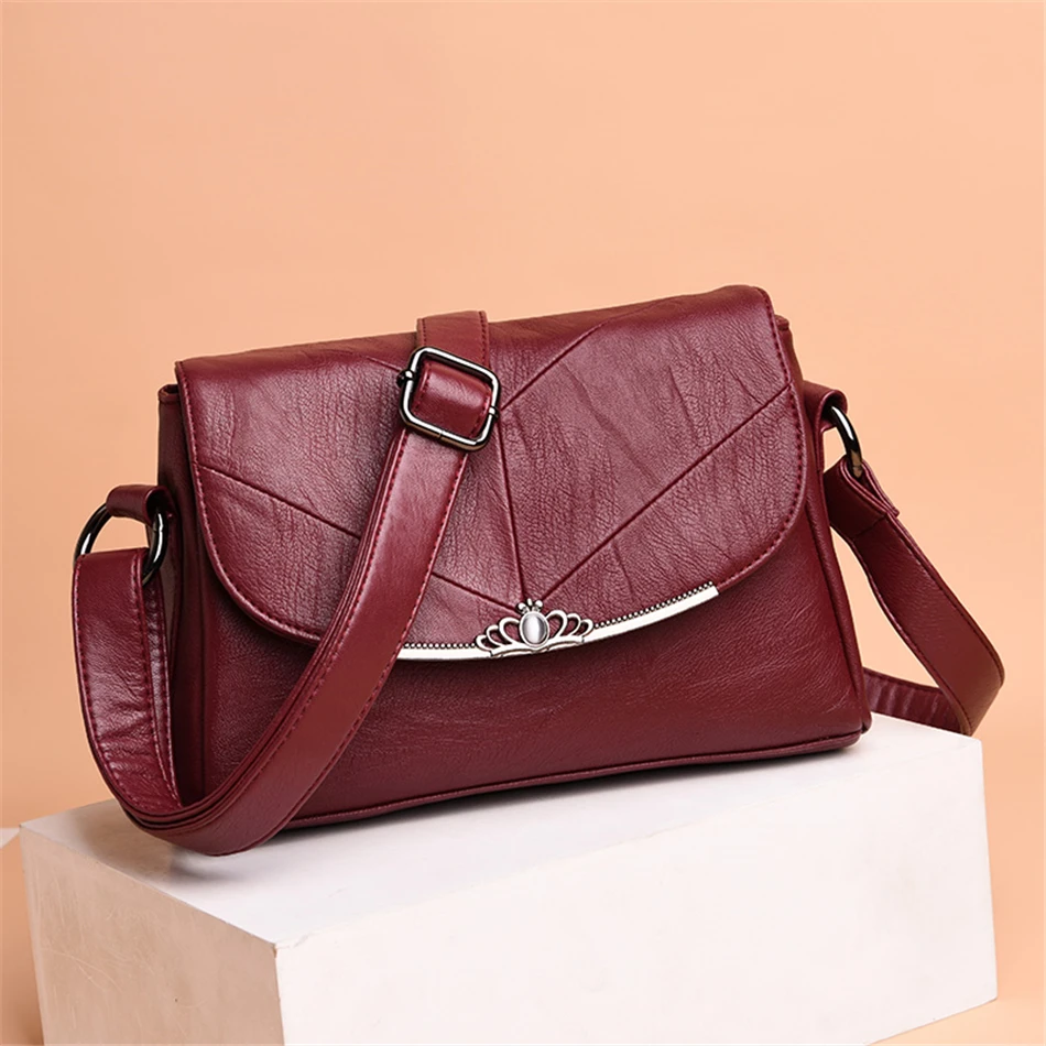 Женские кожаные сумки-мессенджеры дизайнерские роскошные сумки на плечо 2019 |