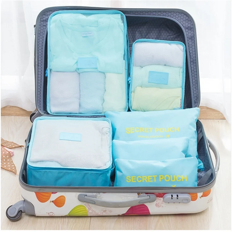 6 шт. дорожная сумка для хранения чехол на колесиках органайзер обуви и