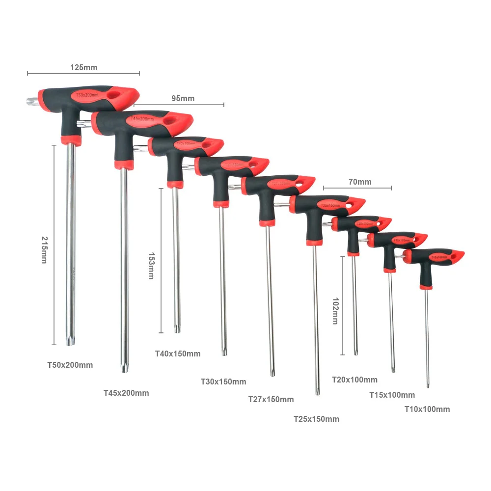 Набор отверток Torx набор с шестигранным ключом T10 T15 T20 T25 T27 T30 T40 T45 T50 S2|Гаечный ключ|