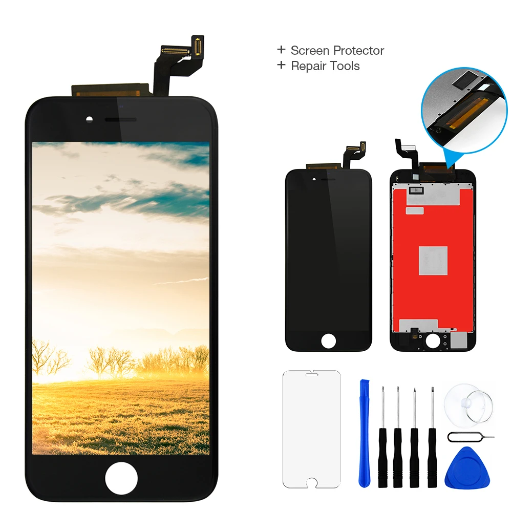 ЖК дисплей и сенсорный датчик в сборе для Apple iPhone 6s 4 7 дюйма A1633 A1688 A1700 100% без битых