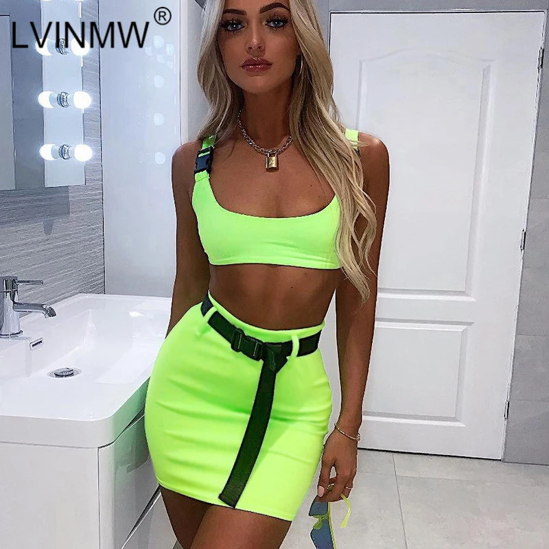 LVINMW пикантные трикотажные Low Cut квадратный воротник укороченный топ пояс Лук