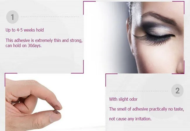 

5 Pcs semi permanent eyelash glue by free shipping